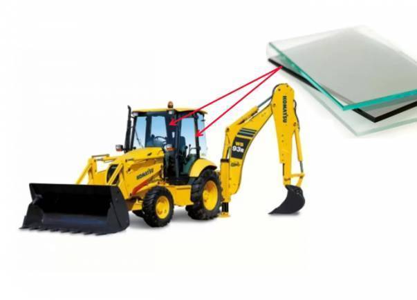 стекла триплекс для спецтехники