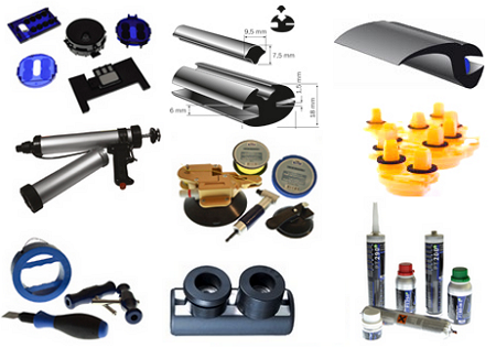 Продажа сопутствующих материалов для стекол